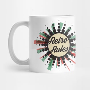 ☻ RETRO rules ☻ retro color pallete / retro style sticker ✔ Mug